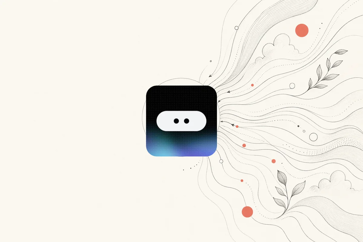 Open Design vs Google Stitch — ilustração editorial em papel de tom quente de um prompt convergindo para um hub de design que é seu